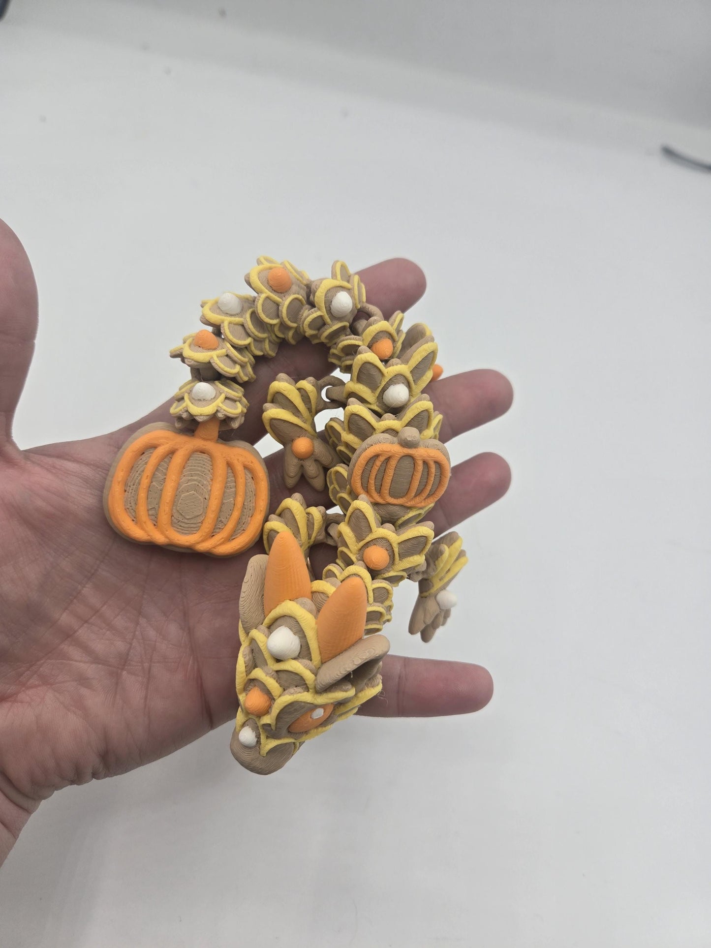 Baby Pumpkin Spice Cookie Dragon Articulated 3D Print