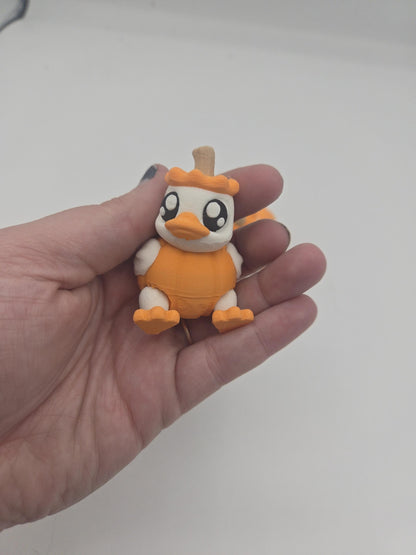 Cute Pumpkin Duck Adorable 3D Print
