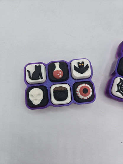 Random Halloween Combination Mechanical Key Clickers Fidget 3D Print