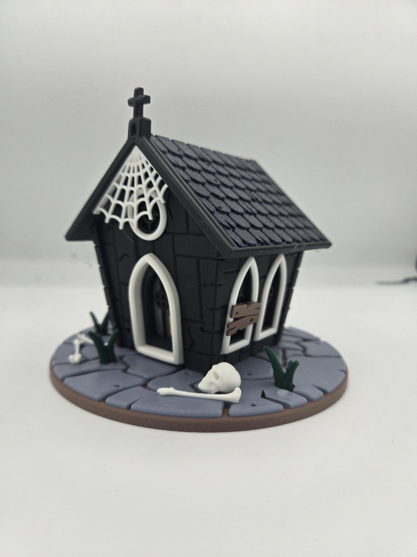 Haunted Mausoleum Indoor Fairy House LED Tealight Halloween Display 3D Print