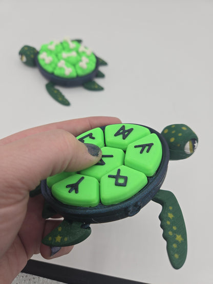 Spooky Halloween Themed Cauldron Turtle Mechanical Keys Clicker | Potion or Runic Shell | 3D Print