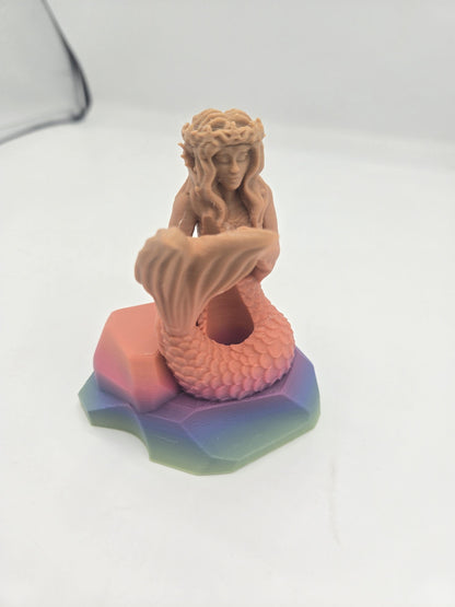 Mermaid Pen Holder Desk Decor 3D Print