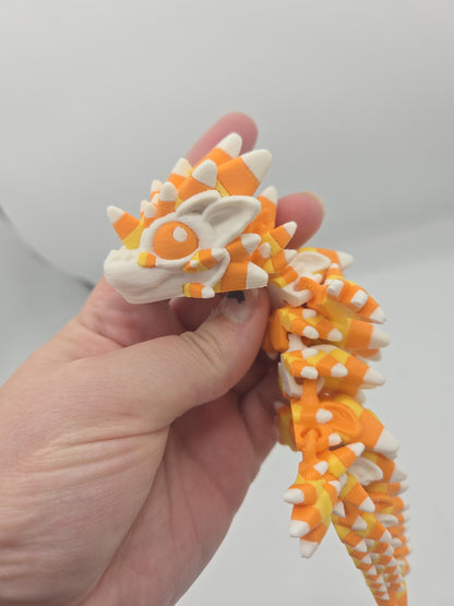 Baby Candy Corn (70%) Fall Halloween Themed Dragon 3D Print