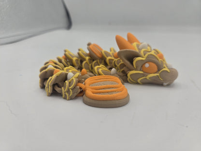 Baby Pumpkin Spice Cookie Dragon Articulated 3D Print