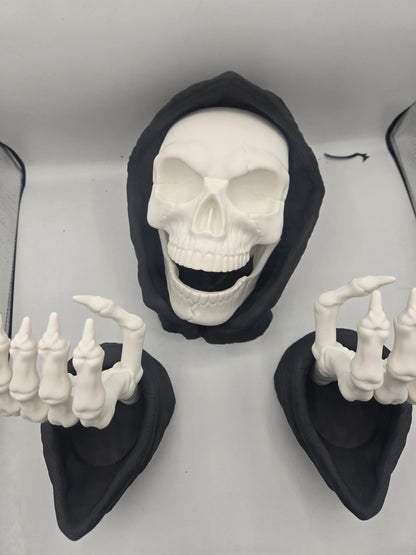 Grim Reaper Wall Display Controller and Headphone Holder 3D Print
