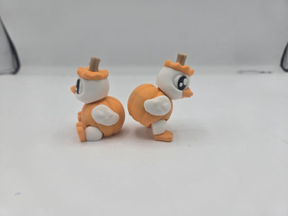 Cute Pumpkin Duck Adorable 3D Print