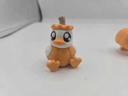 Cute Pumpkin Duck Adorable 3D Print