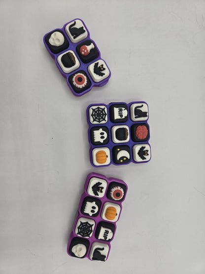 Random Halloween Combination Mechanical Key Clickers Fidget 3D Print