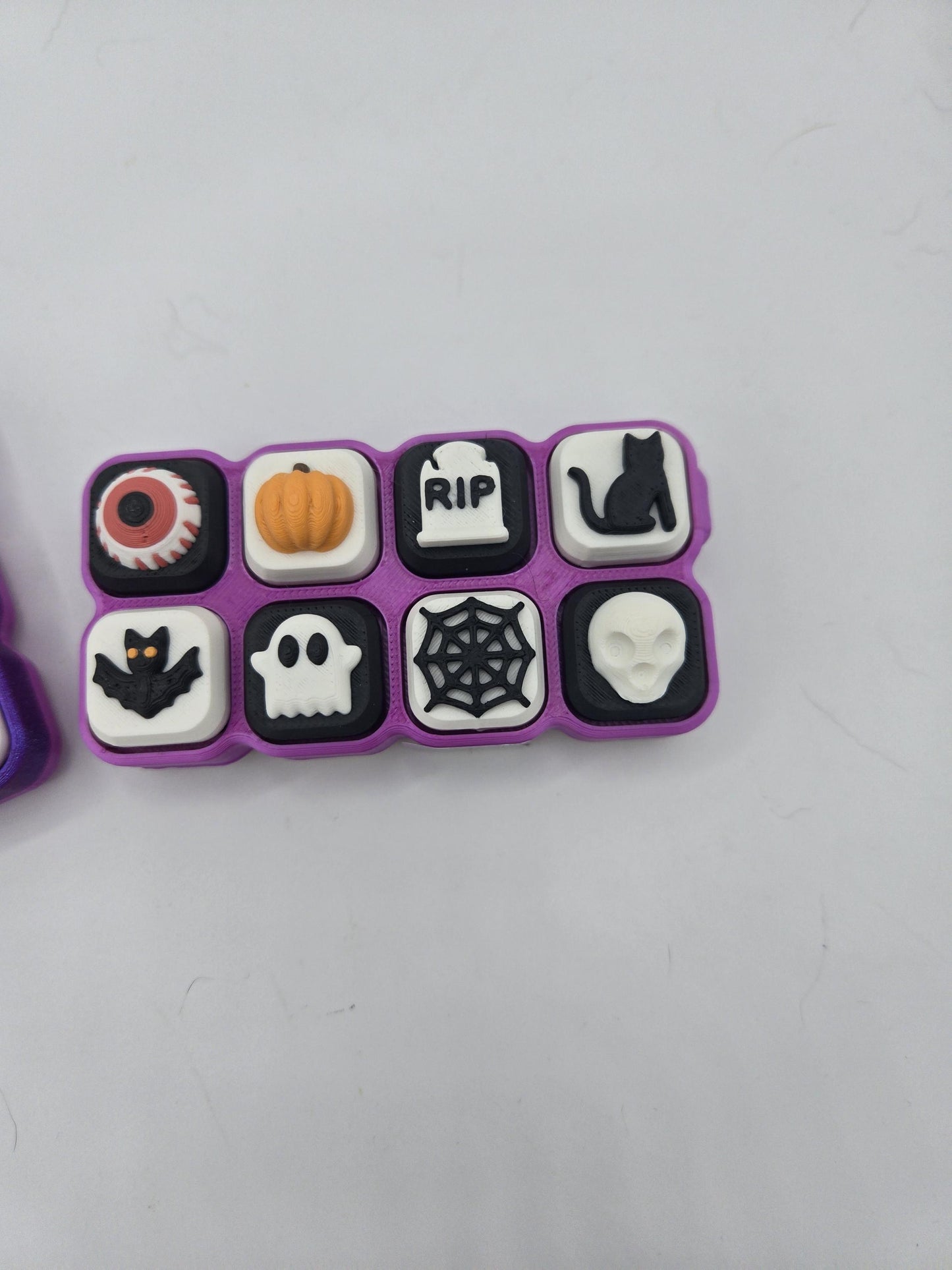 Random Halloween Combination Mechanical Key Clickers Fidget 3D Print