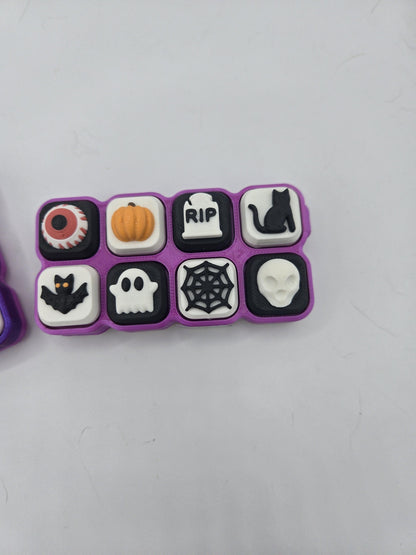 Random Halloween Combination Mechanical Key Clickers Fidget 3D Print
