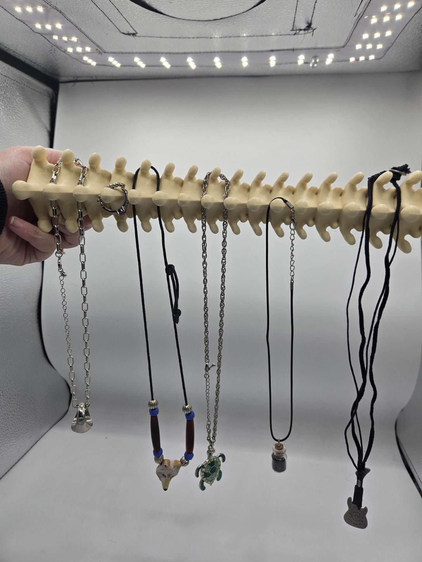 Spine Jewelry Holder Wall Hanging Display | 3D Print