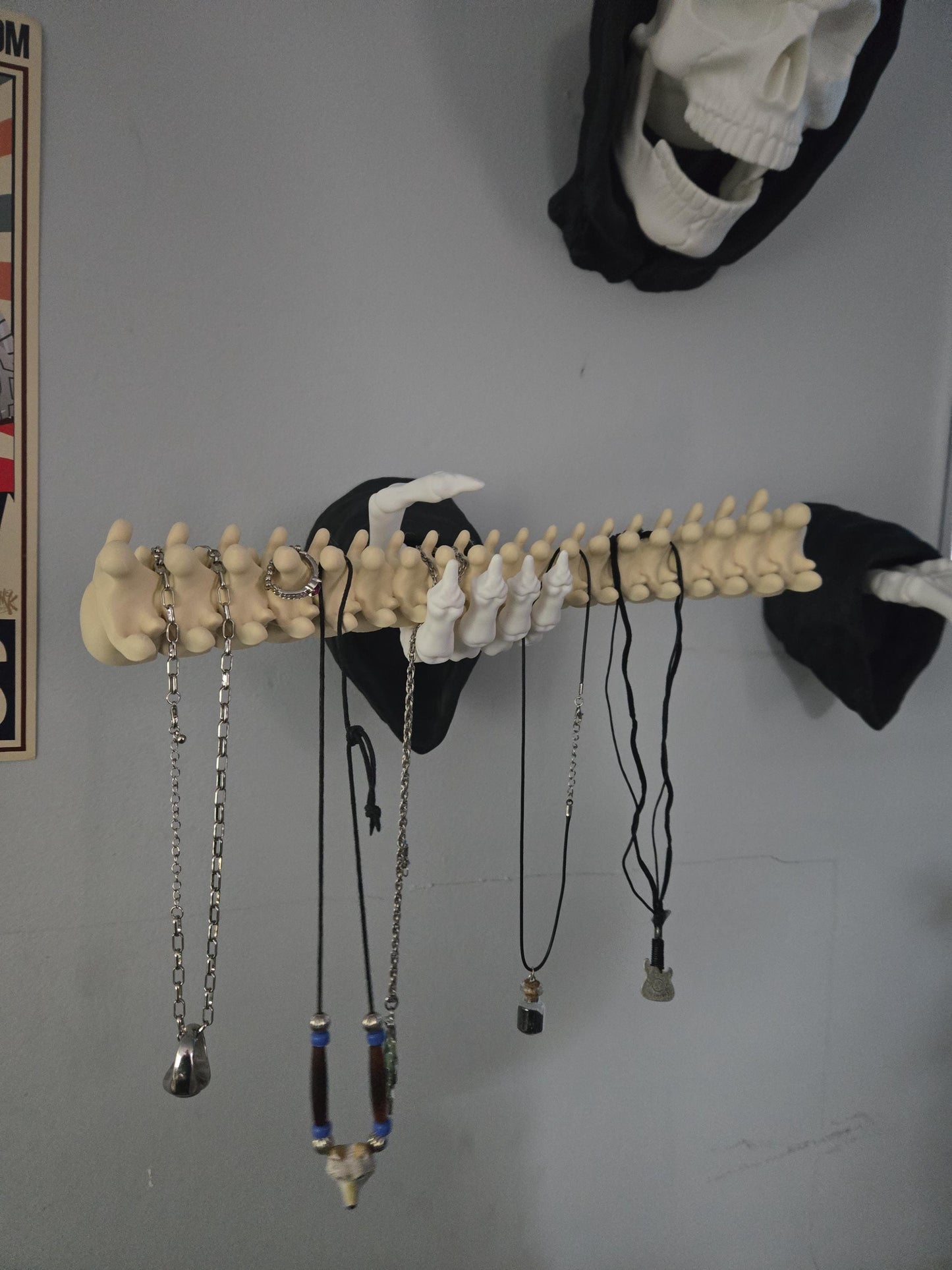 Spine Jewelry Holder Wall Hanging Display | 3D Print
