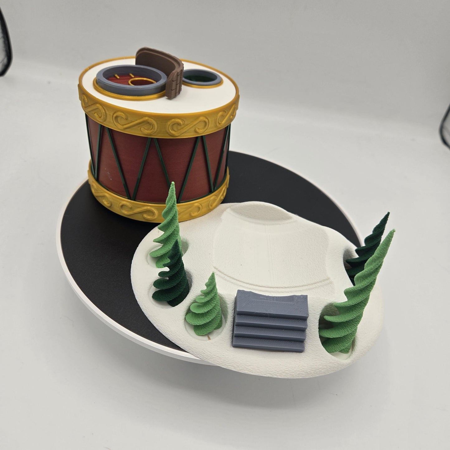 Festive Holiday Drum Christmas Fairy House | 3D Print