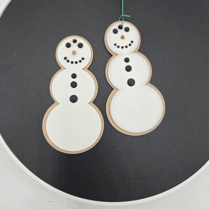 Snowman Sugar Cookie Style Ornament 3D Print