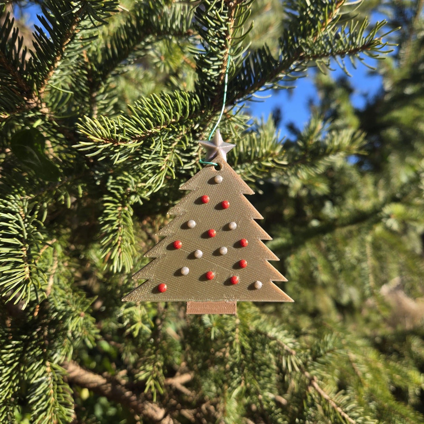 Festive Tree Christmas Ornament 3D Print
