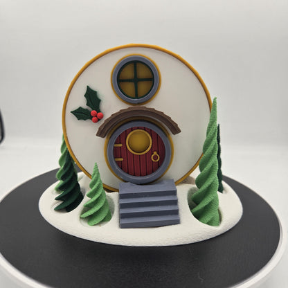 Festive Holiday Drum Christmas Fairy House | 3D Print