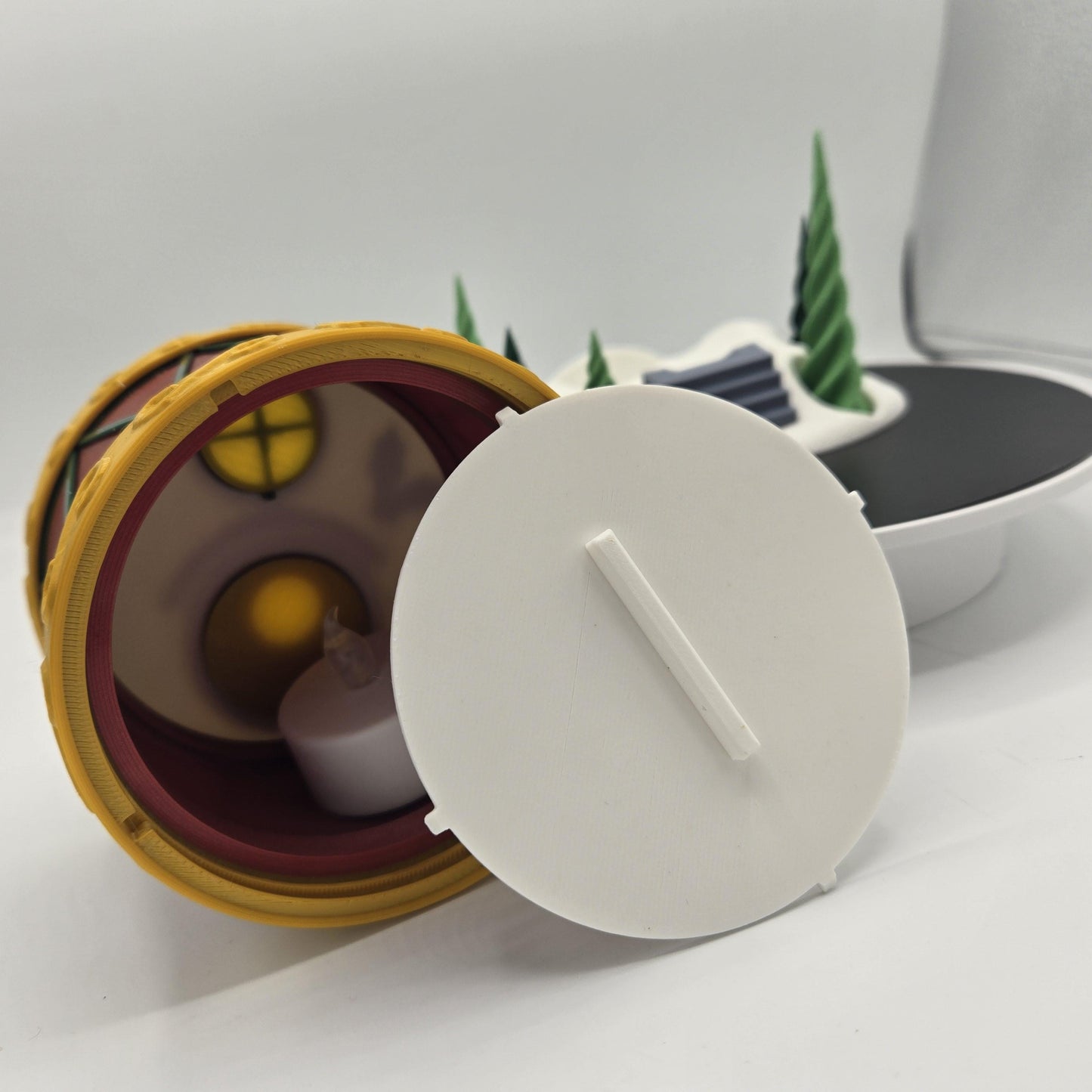 Festive Holiday Drum Christmas Fairy House | 3D Print