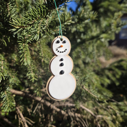 Snowman Sugar Cookie Style Ornament 3D Print