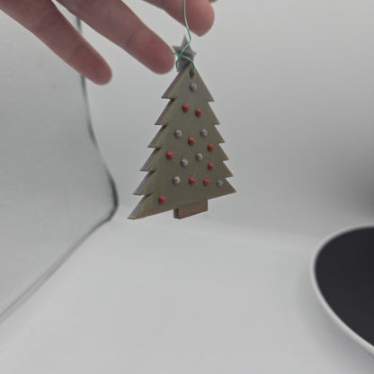 Festive Tree Christmas Ornament 3D Print