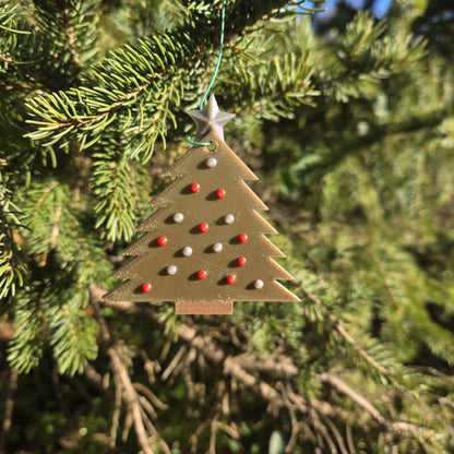 Festive Tree Christmas Ornament 3D Print