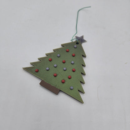 Festive Tree Christmas Ornament 3D Print
