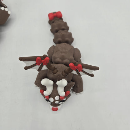 Close-up of dragon reindeer face — Christmas dragon gift