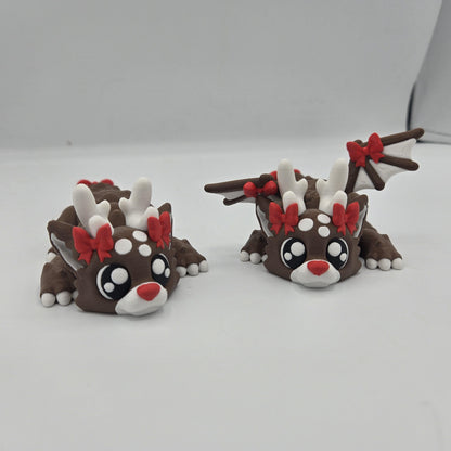Dragon reindeer Christmas gift packaging