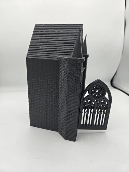 Cathedral Style Gothic Decor Book Nook Bookshelf Display | Small Storage Nook or DIY Decor | 3D Print