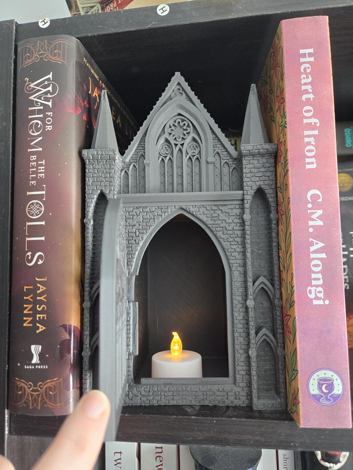 Cathedral Style Gothic Decor Book Nook Bookshelf Display | Small Storage Nook or DIY Decor | 3D Print