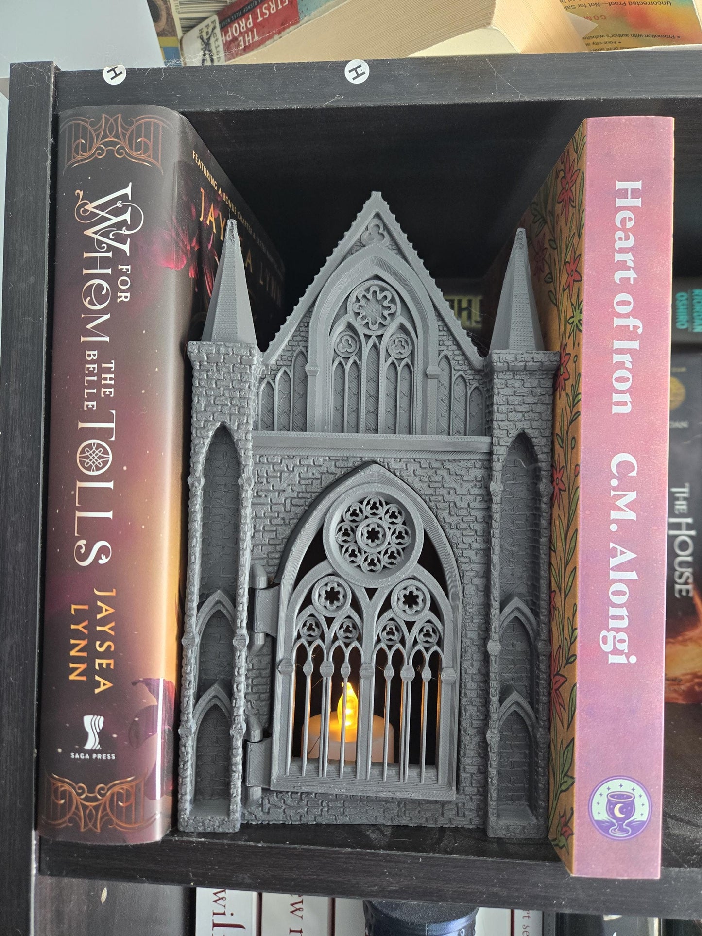 Cathedral Style Gothic Decor Book Nook Bookshelf Display | Small Storage Nook or DIY Decor | 3D Print