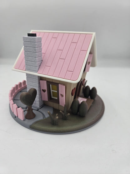 Love Shack Valentine's Day Themed Fairy House LED Tea Light Display 3D Print