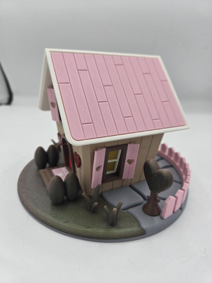 Love Shack Valentine's Day Themed Fairy House LED Tea Light Display 3D Print