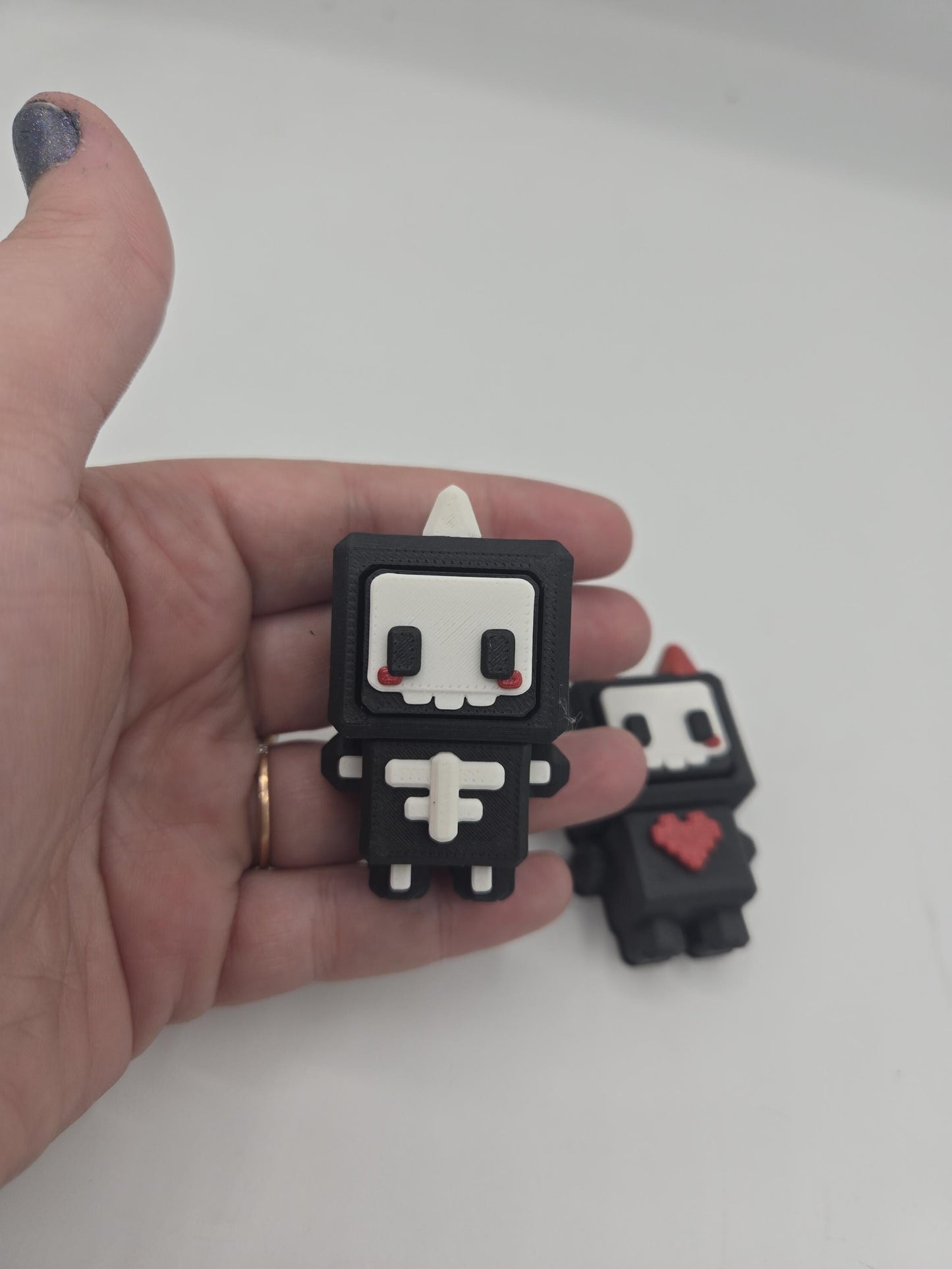 Kawaii 8 Bit Style Cute Mechanical Switch Clicker Multiple Styles | Panda, Dog, Cat, Skeleton Clicker | 3D Print