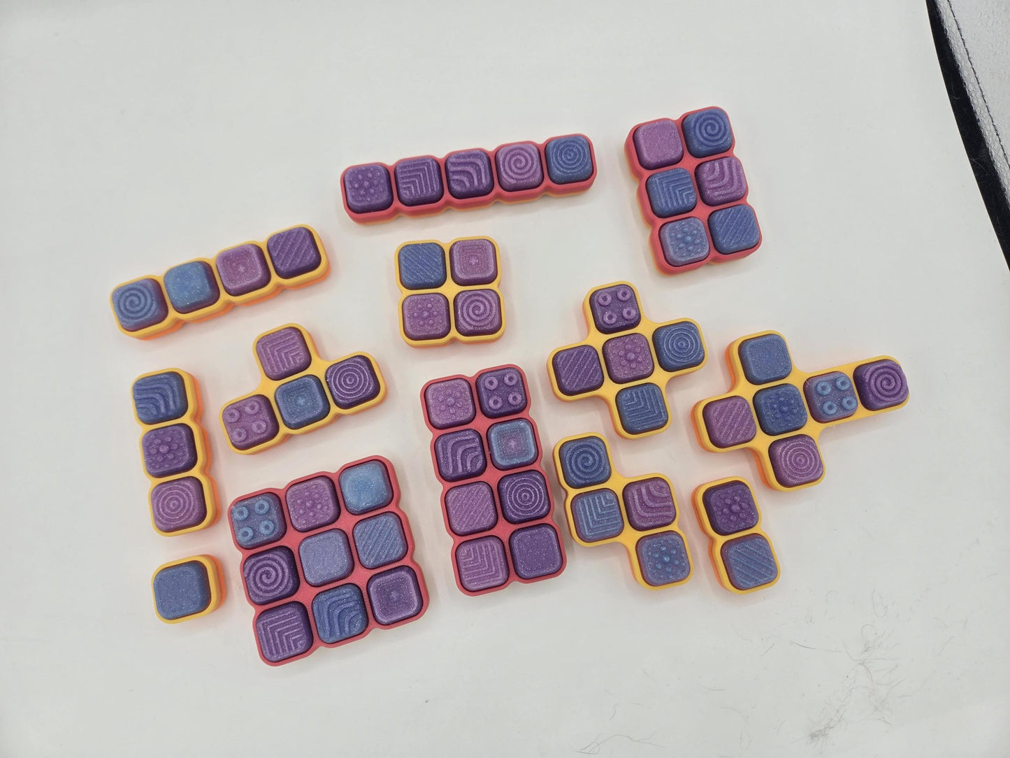 Textured Mechanical Key Fidget Clickers | Multiple Switch Style Options | 3D Prints