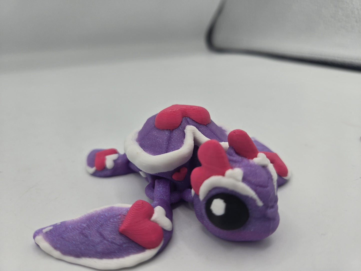 Flexi Valentine's Love Heart Baby Sea Turtle 3D Print