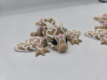 Valentine Heart Sugar Cookie Tiny Wyvern Articulated Flexi 3D Print