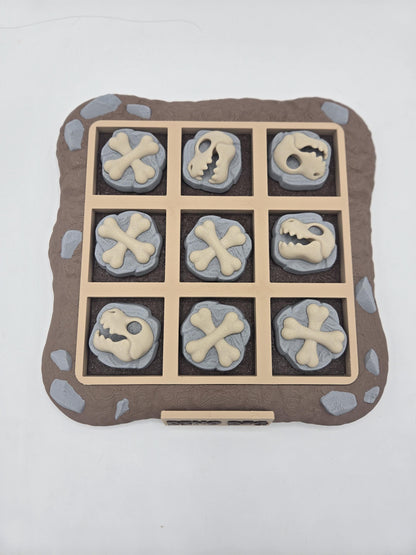 Dino Dig Dinosaur Fossil Themed Tic-Tac-Toe Game Board | 3D Print