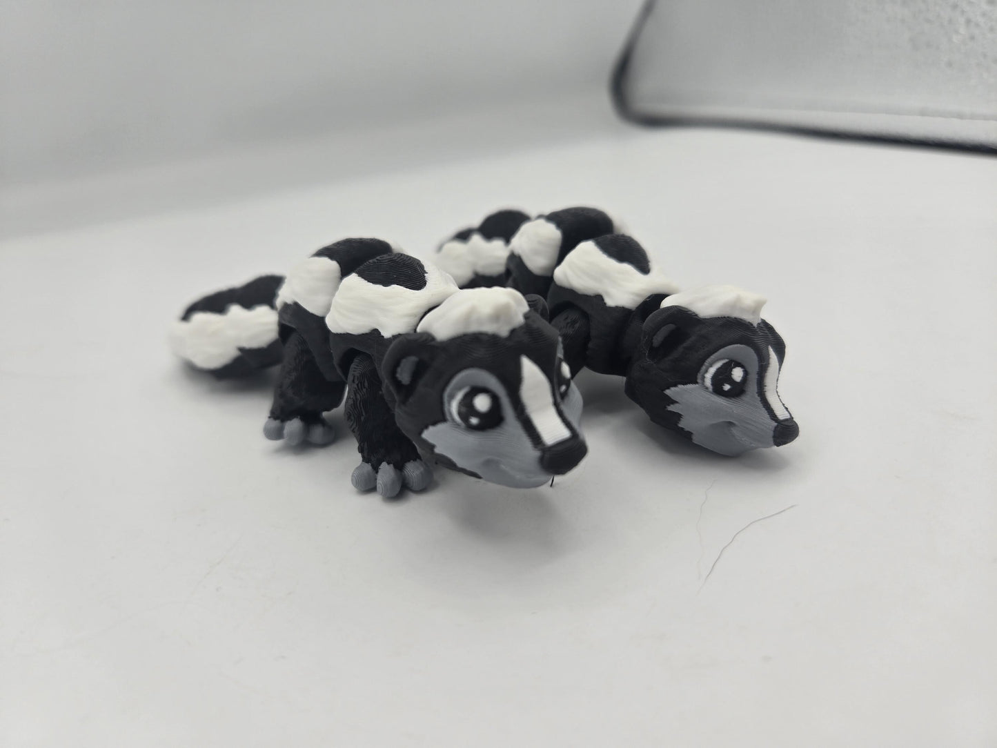 Mini Skunk Flexi | Articulated 3D Printed Animal | Custom Color Option