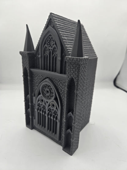 Cathedral Style Gothic Decor Book Nook Bookshelf Display | Small Storage Nook or DIY Decor | 3D Print