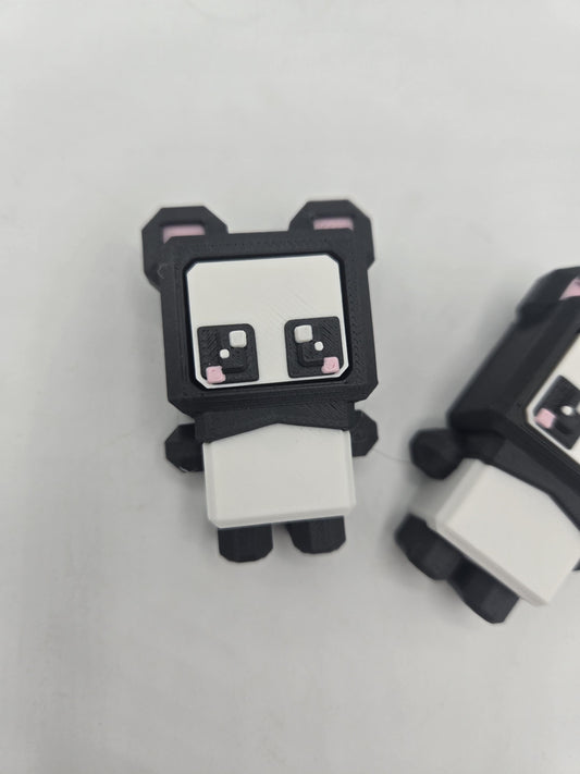 Kawaii 8 Bit Style Cute Mechanical Switch Clicker Multiple Styles | Panda, Dog, Cat, Skeleton Clicker | 3D Print