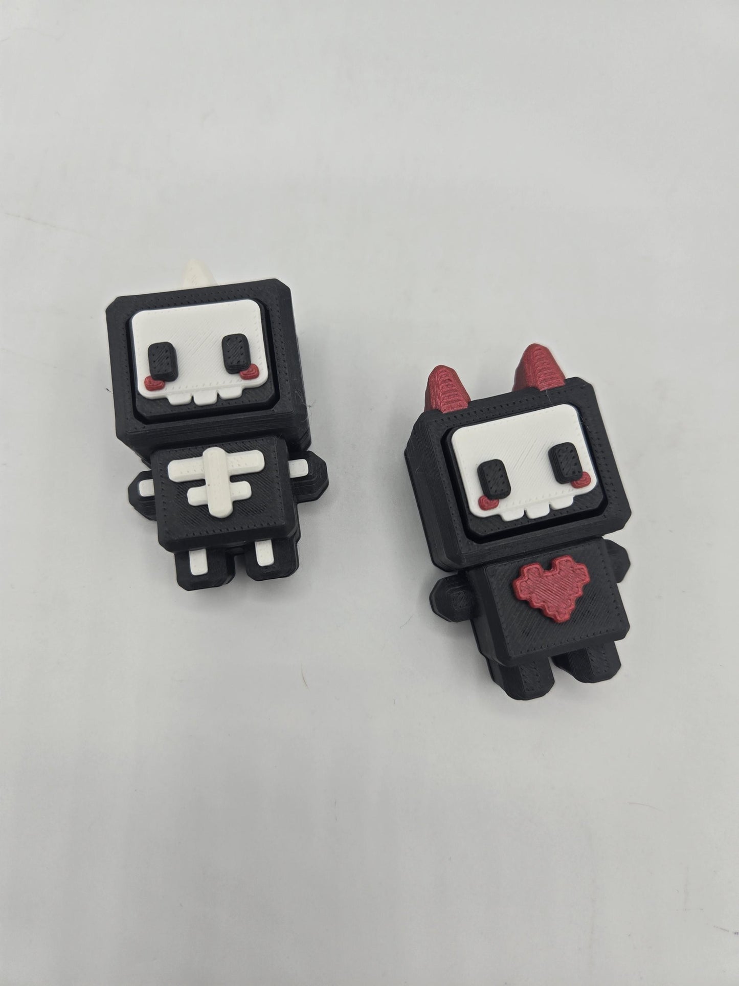 Kawaii 8 Bit Style Cute Mechanical Switch Clicker Multiple Styles | Panda, Dog, Cat, Skeleton Clicker | 3D Print
