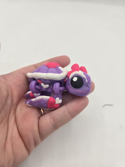 Flexi Valentine's Love Heart Baby Sea Turtle 3D Print