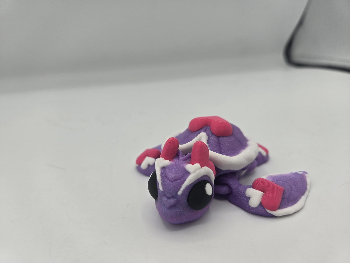 Flexi Valentine's Love Heart Baby Sea Turtle 3D Print