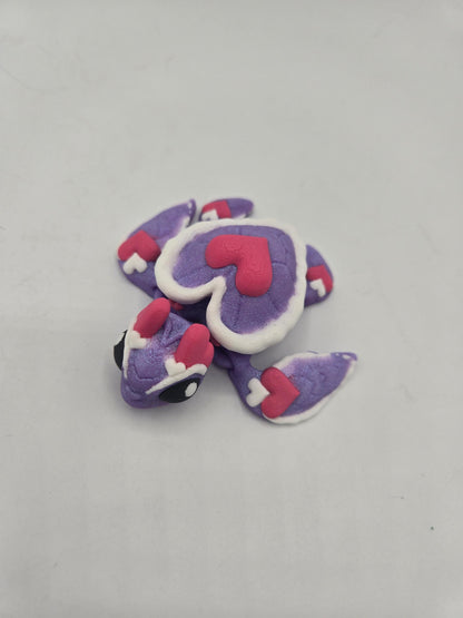 Flexi Valentine's Love Heart Baby Sea Turtle 3D Print