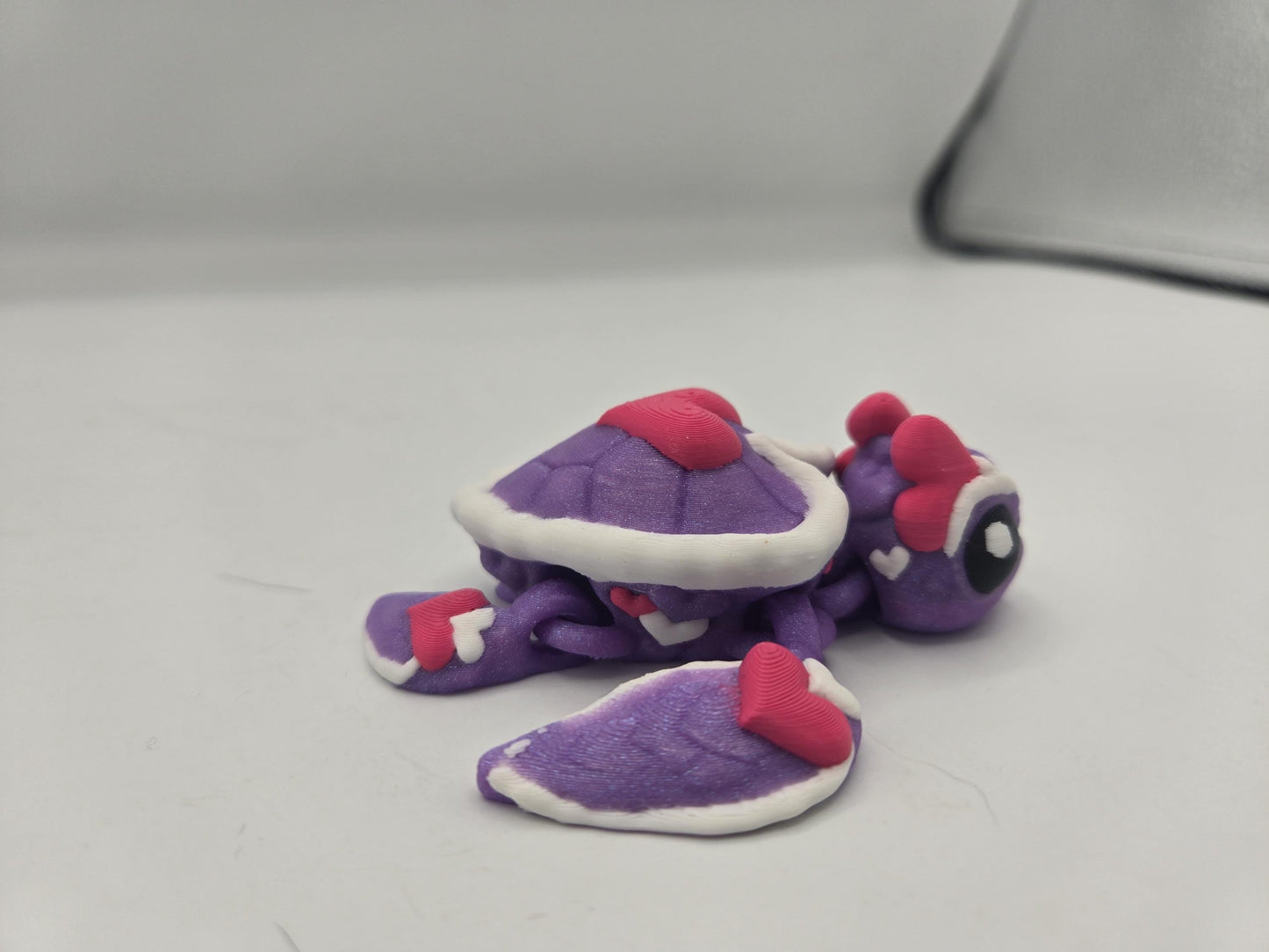 Flexi Valentine's Love Heart Baby Sea Turtle 3D Print