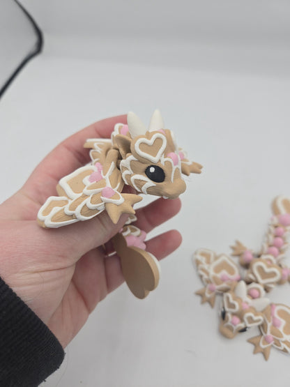 Valentine Heart Sugar Cookie Tiny Wyvern Articulated Flexi 3D Print