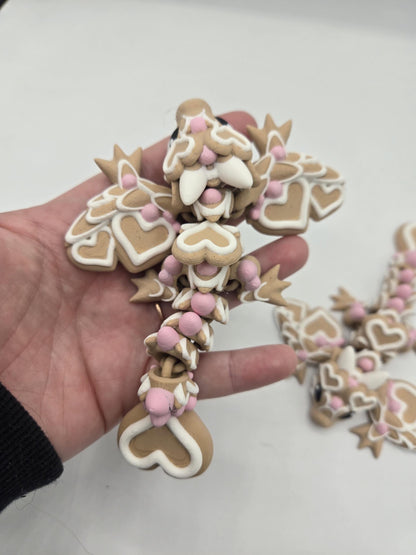 Valentine Heart Sugar Cookie Tiny Wyvern Articulated Flexi 3D Print