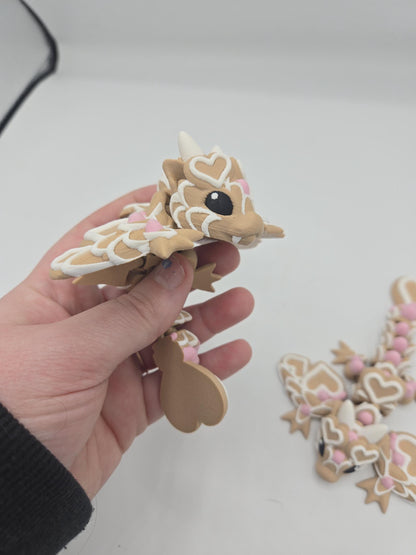 Valentine Heart Sugar Cookie Tiny Wyvern Articulated Flexi 3D Print