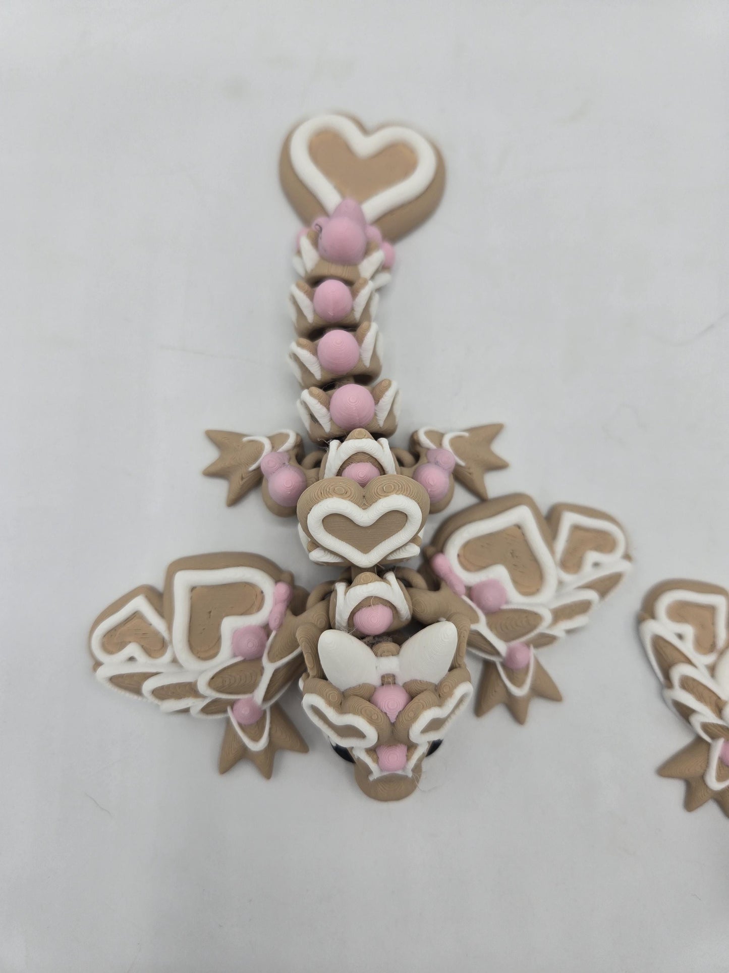 Valentine Heart Sugar Cookie Tiny Wyvern Articulated Flexi 3D Print