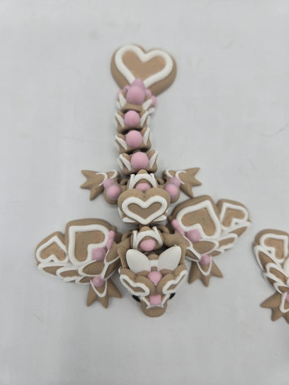 Valentine Heart Sugar Cookie Tiny Wyvern Articulated Flexi 3D Print